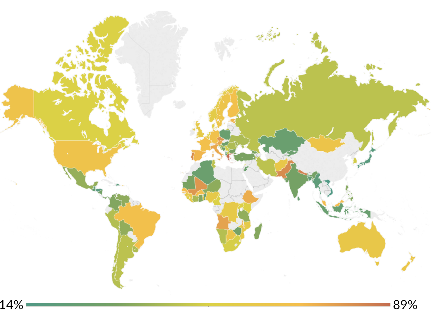 Proportion who Experienced a Legal Problem in the Last Two Years